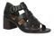 Vionic Marcella Women's Comfortable Strappy Block-Heel Sandal with Orthotic Arch Support - Black - Angle main