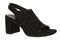 Vionic Bolinas Women's Comfortable Strappy Block-Heel Sandal with Orthotic Arch Support - Black - Angle main