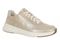 Vionic Uptown Sneaker - Women's Orthotic Arch Support Comfort Lace-Up Shoes - Gold - Angle main