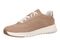 Vionic Uptown Sneaker - Women's Orthotic Arch Support Comfort Lace-Up Shoes - Desert Sand - Left angle