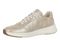 Vionic Uptown Sneaker - Women's Orthotic Arch Support Comfort Lace-Up Shoes - Gold - Left angle