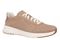 Vionic Uptown Sneaker - Women's Orthotic Arch Support Comfort Lace-Up Shoes - Desert Sand - Angle main