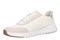 Vionic Uptown Sneaker - Women's Orthotic Arch Support Comfort Lace-Up Shoes - Ivory/silver - Left angle