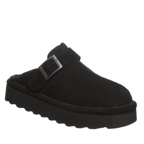 Bearpaw MOXIE PLATFORM LO Women's Slippers - 3344W - Black - angle main
