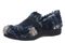 Vionic Imogen Slipper - Women's Orthotic Arch Support Comfort Slipper - Navy Multi - Left angle