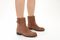 Vionic Jill Women's Heeled Ankle Boot - Women's Comfortable Orthotic Arch Support Ankle Boot - Hazelnut - Lifestyle