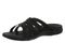 Vionic Tia Women's Sandal - Women's Stretchy Gore Orthotic Arch Support Sandal - Black - Left angle