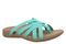 Vionic Tia Women's Sandal - Women's Stretchy Gore Orthotic Arch Support Sandal - Aqua Green - Angle main