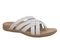 Vionic Tia Women's Sandal - Women's Stretchy Gore Orthotic Arch Support Sandal - Silver - Angle main
