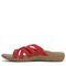 Vionic Tia Women's Sandal - Women's Stretchy Gore Orthotic Arch Support Sandal - Red