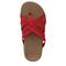 Vionic Tia Women's Sandal - Women's Stretchy Gore Orthotic Arch Support Sandal - Red