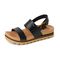 Reef Vista Hi Buckle - Black/Tan - Left Side View