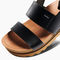 Reef Vista Hi Buckle - Black/Tan - Down the Line 1 View