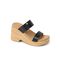 Reef Sunset Ibiza Women's Comfort Sandals - Black/Raffia