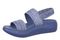 Vionic Sky Women's Arch Support Strappy Sandal - Marlin Blue - Left angle