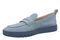 Vionic Chantel Women's Arch Support Slip-On Loafer Shoe - Vintage Blue Haze - Left angle