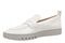 Vionic Chantel Women's Arch Support Slip-On Loafer Shoe - Silver - Left angle