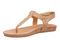Vionic Palisades Women's Arch Support T-Strap Sandal - Gold Cork - Left angle