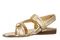 Vionic Geneva Arch Support Comfort Women's Thong Sandal - Gold - Left angle