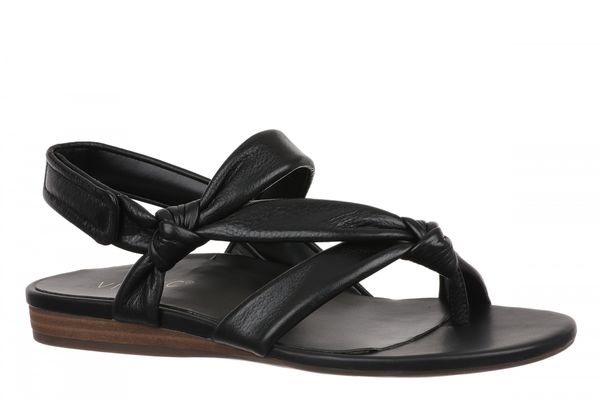 Vionic Geneva Arch Support Comfort Women's Thong Sandal - Black - Angle main