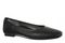 Vionic Orinda Perf Women's Comfort Arch Support Ballerina Shoe - Black - Angle main