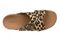Vionic Starla Women's Orthotic Slide Sandal - Adjustable Buckle Comfort Platform - Tan Leopard - Top