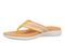 Vionic Indigo Arch Support Women's Thong Beach Sandal - Amber Yellow Multi - Left angle