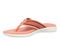Vionic Indigo Arch Support Women's Thong Beach Sandal - Shell Coral Multi - Left angle