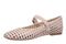 Vionic Alameda Woven Women's Mary Jane Comfort Shoe - Cameo Rose - Left angle