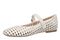 Vionic Alameda Woven Women's Mary Jane Comfort Shoe - Ivory - Left angle