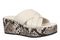 Vionic Dawn Women's Comfort Arch Support Slide Sandal - Cream Snake - Angle main