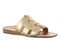 Vionic Glendora Women's Arch Support Slide Sandal - Gold - Angle main