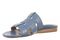 Vionic Glendora Women's Arch Support Slide Sandal - Pacific Blue - Left angle