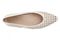 Vionic Gracia Woven Women's Arch Support Ballerina Shoe - Ivory - Top