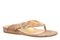 Vionic Grove Women's Thong Sandal with Arch Support - Gold Cork - Angle main