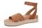 Vionic Yucca Women's Espadrille Platform Sandal with Arch Support - Tan - Left angle