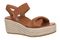 Vionic Darla Women's Espadrille Wedge Sandals with Arch Support - Tan - Angle main