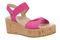 Vionic Darla Women's Espadrille Wedge Sandals with Arch Support - Rose Violet - Angle main