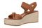 Vionic Darla Women's Espadrille Wedge Sandals with Arch Support - Tan - Left angle