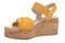 Vionic Darla Women's Espadrille Wedge Sandals with Arch Support - Amber Yellow - Left angle