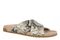 Vionic Etna Women's Comfort Arch Support Slide Sandal - Cream Snake - Angle main