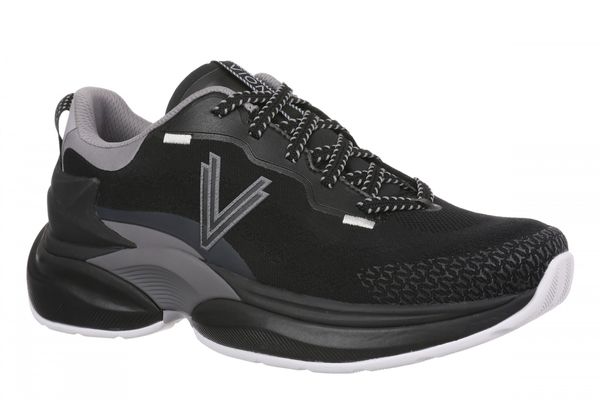 Vionic The Gabby Comfort Walking Shoe with Arch Support - Women's Lace-Up Sneaker - Raven Coast - Angle main