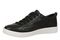 Vionic Winny Perf - Women's Perforated Leather Comfortable Supportive Orthotic Lace-Up Shoes with Arch Support - Black - Left angle