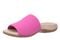 Vionic Renie Knit Women's Orthotic Slide Sandal - Stretch Knit Comfort Support - Rose Violet - Left angle