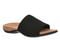 Vionic Renie Knit Women's Orthotic Slide Sandal - Stretch Knit Comfort Support - Black - Angle main