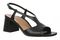 Vionic Raquel Women's Slingback Dress Sandal - Block Heel Comfort with Arch Support - Black - Angle main