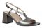 Vionic Raquel Women's Slingback Dress Sandal - Block Heel Comfort with Arch Support - Pewter - Angle main