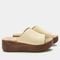 Alegria Triniti Comfort Arch Support Women's Slide Sandal - Ivory - pair view