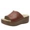 Alegria Triniti Comfort Arch Support Women's Slide Sandal - Garnet - angle main