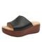 Alegria Triniti Comfort Arch Support Women's Slide Sandal - Black Butter - angle main